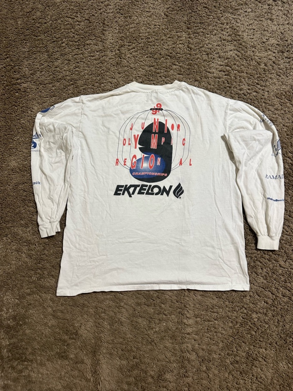 Vintage Olympic USA “triple white” shirt 00s size large